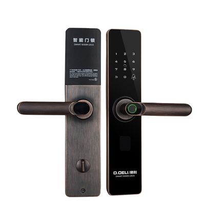 calidad  Home Security KJ013H17 High Security Biometric Fingerprint Door Lock Smart TTLock APP Remote Control Anti-theft Smart Door Lock fábrica